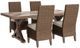 Signature Design by Ashley® Beachcroft 5 Piece Beige Outdoor Dining Set-0