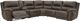 Signature Design by Ashley® Dunleith 6-Piece Chocolate Power Reclining Sectional-1