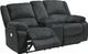 Signature Design by Ashley® Draycoll Slate Double Power Reclining Loveseat with Console-1