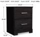 Signature Design by Ashley® Belachime Black Nightstand-4