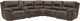 Signature Design by Ashley® Dunleith 6-Piece Chocolate Power Reclining Sectional-0