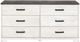 Signature Design by Ashley® Shawburn Whitewash/Charcoal Gray Dresser-1