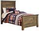 Signature Design by Ashley® Trinell 6-Piece Brown Twin Panel Bed Set-1