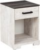 Signature Design by Ashley® Shawburn Whitewash/Charcoal Gray Nightstand-0