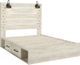 Signature Design by Ashley® Cambeck Whitewash Queen 4-Drawer Storage Panel Bed-1