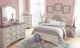 Signature Design by Ashley® Realyn Chipped White Full Upholstered Panel Bed-4