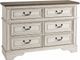 Signature Design by Ashley® Realyn 2-Piece Chipped White Full Panel Bed Set-2