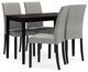 Signature Design by Ashley® Kimonte 5-Piece Dark Brown Dining Set-0