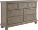 Signature Design by Ashley® Lettner Light Gray 7-Drawer Dresser and Mirror-1