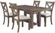Signature Design by Ashley® Moriville 5-Piece Grayish Brown Dining Set-0