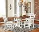 Signature Design by Ashley® Valebeck 5-Piece White/Brown Dining Set-3