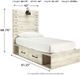 Signature Design by Ashley® Cambeck Whitewash Twin 4-Drawer Storage Panel Bed-3