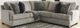 Signature Design by Ashley® Bovarian 2-Piece Stone Sectional-4