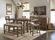 Signature Design by Ashley® Moriville 6 Piece Grayish Brown Counter Height Dining Set-4