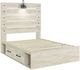 Signature Design by Ashley® Cambeck Whitewash Twin 2-Drawer Storage Panel Bed-1