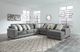 Ashley® Castano 5-Piece Jewel Right-Arm Facing Sectional and Chaise-1