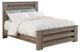 Signature Design by Ashley® Zelen 4-Piece Warm Gray Queen Panel Bed Set-1
