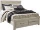 Signature Design by Ashley® Bellaby 4-Piece Whitewash Queen Storage Platform Bed Set-1