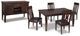 Signature Design by Ashley® Haddigan 6-Piece Dark Brown Dining Set-4