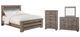 Signature Design by Ashley® Zelen 4-Piece Warm Gray Queen Panel Bed Set-0