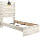 Signature Design by Ashley® Cambeck Whitewash Twin Panel Bed-2