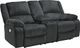 Signature Design by Ashley® Draycoll Slate Double Power Reclining Loveseat with Console-0