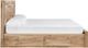 Signature Design by Ashley® Hyanna Tan Queen 4-Drawer Storage Panel Bed-2