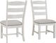 Signature Design by Ashley® Valebeck Beige/White Upholstered Dining Side Chair-4