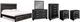 Signature Design by Ashley® Kaydell 6-Piece Black King Storage Panel Bed Set-0