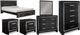 Signature Design by Ashley® Kaydell 6-Piece Black Queen Storage Panel Bed Set-0