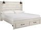 Signature Design by Ashley® Cambeck Whitewash King Storage Panel Bed-0