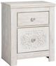 Signature Design by Ashley® Paxberry Whitewash 2-Drawer Nightstand-0