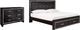 Signature Design by Ashley® Kaydell 2-Piece Black King Storage Panel Bedroom Set-0