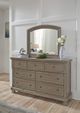 Signature Design by Ashley® Lettner Light Gray 7-Drawer Dresser and Mirror-4