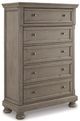 Signature Design by Ashley® Lettner 4-Piece Light Gray King Panel Bed Set-3