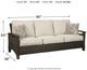 Signature Design by Ashley® Paradise Trail Medium Brown Sofa with Cushion-3