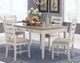 Signature Design by Ashley® Skempton 5-Piece White/Light Brown Dining Set-3