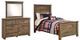 Signature Design by Ashley® Trinell 3-Piece Brown Twin Panel Bed Set-0