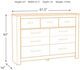 Signature Design by Ashley® Bellaby Whitewash Dresser-1