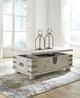 Signature Design by Ashley® Carynhurst Whitewash Gray Lift Top Coffee Table-4