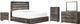 Signature Design by Ashley® Drystan 5-Piece Brown Rustic King Panel Storage Bed Set-0
