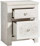 Signature Design by Ashley® Paxberry Whitewash 2-Drawer Nightstand-2