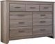 Signature Design by Ashley® Zelen 4-Piece Warm Gray King Panel Bed Set-3