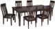 Signature Design by Ashley® Haddigan 7 Piece Dark Brown Dining Set-0