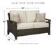 Signature Design by Ashley® Paradise Trail Medium Brown Loveseat with Cushion-4