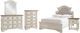 Signature Design by Ashley® Realyn 5-Piece Chipped White Full Panel Bed Set-0
