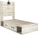 Signature Design by Ashley® Cambeck Whitewash Twin 4-Drawer Storage Panel Bed-1