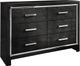 Signature Design by Ashley® Kaydell 6-Piece Black King Storage Panel Bed Set-2