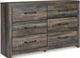 Signature Design by Ashley® Drystan 2-Piece Brown Rustic King Panel Storage Bed Set-2