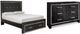 Signature Design by Ashley® Kaydell 2-Piece Black Queen Storage Panel Bed Set-0